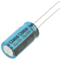 Capacitor electrolytic Tht 100Uf 100Vdc Ø10X20Mm Pitch 5Mm  Le2A101Mg200A00Ce0
