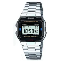 Casio Vintage Collection Digital Watch Unisex A163Wa-1Qes Black/Silver  T-Mlx56206 4971850437314