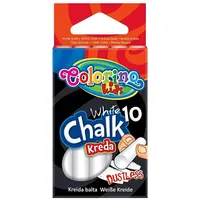 Colorino Kids Dustless chalk white 10 pcs  33138Ptr 590769083313