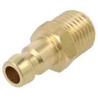 Connector connector pipe max.10bar Enclos.mat brass Seal Fpm  K06H-Gz18 K06H Gz18