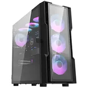 Darkflash Dk431 Glass computer case Black  4 Rgb fans 4710343794561 044677