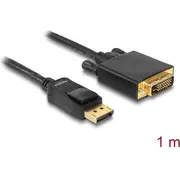 Delock Cable Displayport 1.1 male Gt Dvi 241 passive 1 m black  82590 4043619825905
