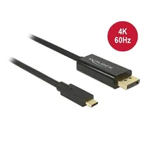 Delock Cable Usb Type-C male  Displayport Dp Alt Mode 4K 60 Hz 2 m black 85256