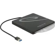 Delock External Enclosure for 5.25Prime Slot-In Slim Sata Drives 9.5 / 12.7 mm to Usb Type-A male black  42604 4043619426041