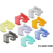 Delock Rj45 Repair Clip 16 Pieces 2 pieces per color  86420 4043619864201