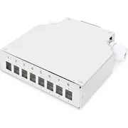 Digitus Din Rail Splice Box for 8 Lc/Dx couplers  Dn-96891 4016032370697 352582