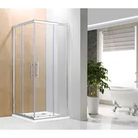 Dušas stūris Vento Firenze kvadrāts, 8080195, stikls 6Mm Easy Clean,  hromēts profils, bez paliktņa A1721 80X80 4752083128800 39221000