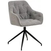Ēdamistabas krēsls Brooke ar roku balstiem, pelēks/melns  Ac102542 5713941312211
