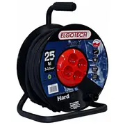 Elgotech Pagarinātājs uz spoles 25M 3X2,5 mm2 gumijas pārklājums 694041145 
