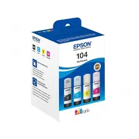 Epson 104 Ecotank C13T00P640 Ink Refill Bottles Multipack, C/M/Y/Bk, for inkjet printers 4500 pages.  871594668488
