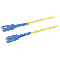 Fiber patch cord Sc/Upc,Both sides 0.5M Lszh yellow  Qoltec-54296 54296