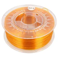 Filament Pet-G Ø 1.75Mm orange,transparent 220250C 1Kg  Dev-Petg-1.75-Bort Petg 1,75 Bright Orange Transparent