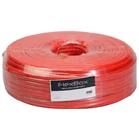 Flexbox ugunsdrošības signalizācijas kabelis 1X2X0.8Mm Cca ar ekrānu, sarkans, 100M  Fb-1X2X0.8 Klma 4751032711872
