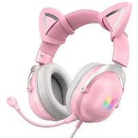 Gaming headset X11 cat ear Usb pink  Uhokmompx11Catp 6972470561104 On-X11Cat/Pk