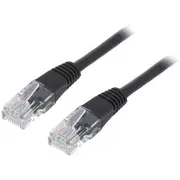 Gembird Cat5E Utp Patch cord black 0.5M  Pp12-0.5M/Bk 8716309038560