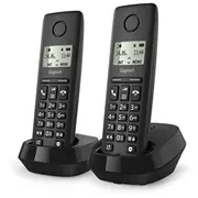 Gigaset Pure 100 duo Analog/Dect telephone Caller Id Black  100553334 4250366871554 Wlononwcrojn7