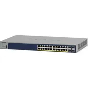 Netgear Gs728Tpp Vadīts L2/L3/L4 Gigabit Ethernet 10/100/1000 Power over Poe Pelēks  Gs728Tpp-300Eus 0606449162356 459863
