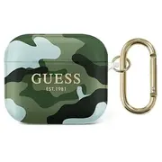 Guess Gua3Ucama Airpods 3 cover zielony khaki Camo Collection  3666339010133