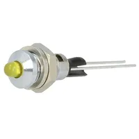 Indicator Led prominent yellow Ø6Mm for Pcb brass Øled 3Mm  2663.8071