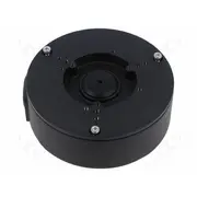 Junction box Ø124X41Mm Ip66 black aluminium -4060C  Pfa130-E-Black