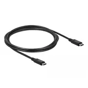 Kabelis Usb4 20Gbps, M / M, 2.0M, melns, Delock  86980 4043619869800