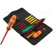 Screwdriver insulated-set insulated 1Kvac case 17Pcs.  Wera.05006618001 05006618001