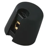 Knob with pointer plastic Øshaft 4Mm Ø16X16Mm black A10  A1016049