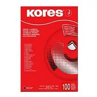 Kopējamais papīrs Kores,  A4, 100 loksnes, melna krāsa Kr78492