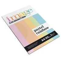 Krāsains papīrs Image C. Pastel Rainbow A4 80G/M2,  7X10 lap. Dc608006