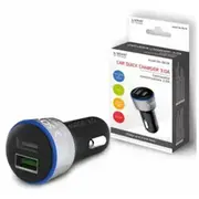 Lādētājs Savio Car Quick Charge Charger Led Diode Black  Sa-06/B 5901986044536