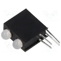 Led in housing yellow/yellow green 3Mm No.of diodes 2 30Ma  Osygh23E62X-3F2B