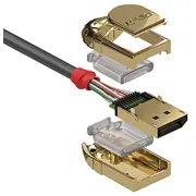 Lindy 3M Displayport 1.4 Cable, Gold Line  36293 4002888362931