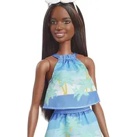 Mattel Barbie Loves the Ocean Meeres-Print Meeresprint Rock  Top Grb37 0887961899917