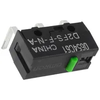 Microswitch Snap Action 0.1A/6Vdc without lever Spst-No Ip40  D2Fs-F-N-A