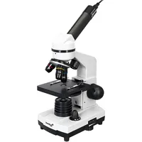 Mikroskops Levenhuk Rainbow D2L Plus Baltā Krāsā 40X-400X ar eksperimentālo komplektu K50  69065 5905555007229