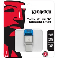 Kingston Mobilelite Duo 3C  Usb3.1Typec microSDHC/SDXC karšu lasītājs 011153