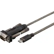 Pārveidotajs Usb C spraudnis - Rs232 Db9 līdz 1Mbps 1.5M vads  Usbc-Rs232