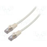 Patch cord F/Utp 6 stranded Cca Pvc white 1M 26Awg Cores 8  Pcf6-10Cc-0100-W