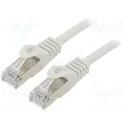 Patch cord F/Utp Cat 6 Rj45 plug stranded Cca 10M Pvc grey  Pp6-10M