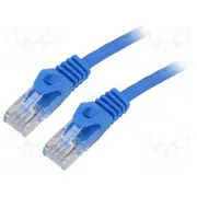 Patch cord U/Utp Cat 6 Rj45 plug,both sides stranded Cca  Pp6U-1.5M/B