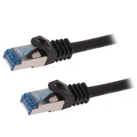 Patch cord S/Ftp 6A stranded Cu Lszh black 15M 26Awg  Cq4103S