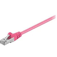 Patch cord Sf/Utp 5E stranded Cca Pvc pink 0.25M 26Awg  Sf/Utp5-Cca-002Pk 95208