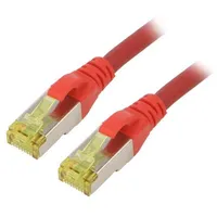 Patch cord S/Ftp 6A stranded Cu Lszh red 0.5M 26Awg  Dk-1644-A-005/R