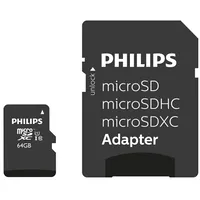 Philips Microsdxc 64Gb class 10/Uhs 1  Adapter Fm64Mp45B 8719274666868