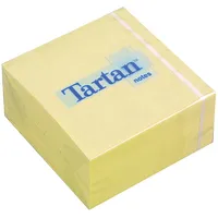Piezīmju līmlapiņu kubs Tartan, 76X76Mm, dzeltens  100-00919 3134375457972