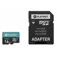 Platinet Pro 16Gb Microsdhc Atmiņas Karte Class 10  Sd Adapteris Pmmsd16Ui 5907595440004