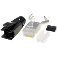 Plug Rj45 Pin 8 shielded Layout 8P8C for cable Idc,Crimped  Ss-39200-020