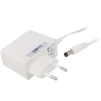 Power supply switched-mode mains,plug 12Vdc 1A 12W Plug Eu  Posc12100A-Wh
