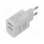 Power supply switching mains,plug-in 5Vdc 2.4A 12W white  Tauc2A1201 Ta-Uc-2A12-01
