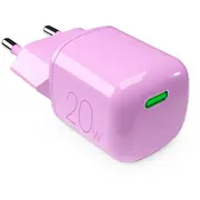 Puro 20W Gan Usb-C tīkla lādētājs  rozā Pufcmtcusbc20Wgpink 8018417490569 85044030